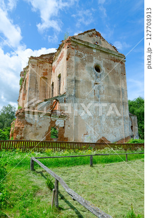 Abandoned Dominican Church of St. Anthony in agrotown of Knyazhitsy, Mogilev Region, Belarus Abandoned Dominican Church of St. Anthony in agrotown of Knyazhitsy, Mogilev Region, Belarus 127708913