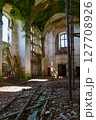 Devastation in abandoned Church of St. Anthony in agrotown of Knyazhitsy, Mogilev region, Belarus 127708926