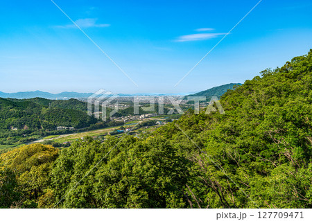 【続日本100名城】一宮城 本丸から見た徳島平野3 徳島県徳島市 【続日本100名城】一宮城 本丸から見た徳島平野3 徳島県徳島市 127709471