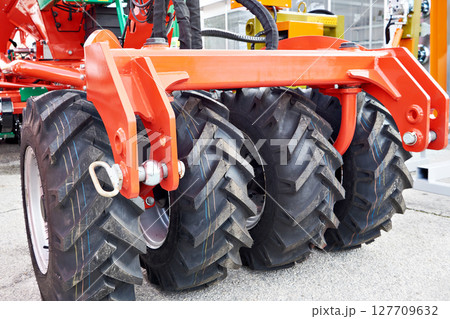 Modern agricultural tractor 127709632