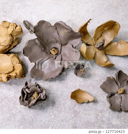 Creating a Clay Flower Creating a Clay Flower 127710423