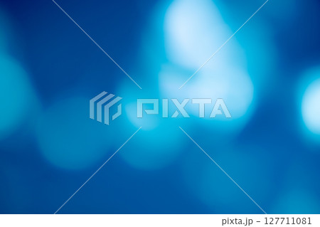 ディープブルー系キラキラ背景素材　(写真素材) 127711081