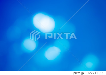 ディープブルー系キラキラ背景素材　(写真素材) 127711133