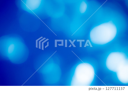 ディープブルー系キラキラ背景素材　(写真素材) 127711137