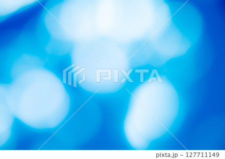 ディープブルー系キラキラ背景素材　(写真素材) 127711149