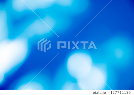 ディープブルー系キラキラ背景素材　(写真素材) 127711159