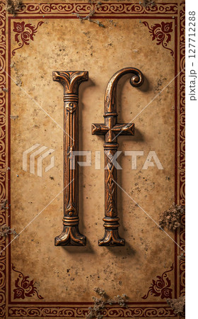 Two letters in English with the meaning If. The inscription of one word -if-, it questions everything. 127712288