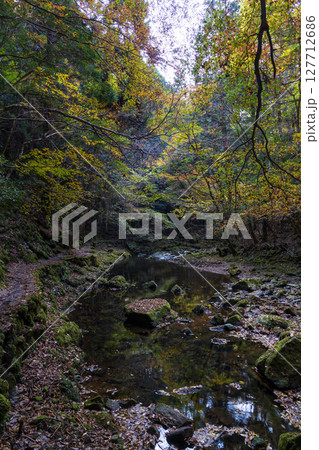 秋の三重県名張市 紅葉の赤目四十八滝 秋の三重県名張市 紅葉の赤目四十八滝 127712686