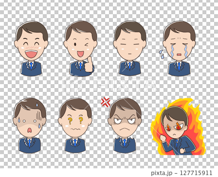 うちの元気社員表情爆発セット 127715911