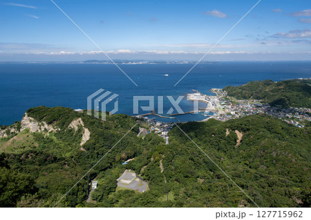 鋸山からみた金谷の町と港 - 千葉県,日本 127715962