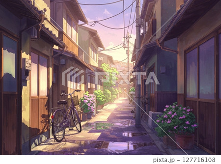 街並みの風景 127716108