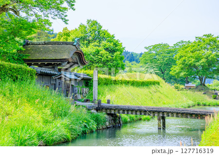 初夏の一乗谷朝倉氏遺跡 福井県福井市 初夏の一乗谷朝倉氏遺跡 福井県福井市 127716319