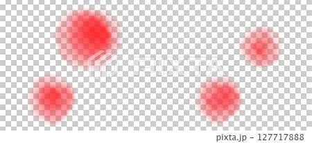 舞い散る赤い花びらや実のような水彩イラスト 127717888