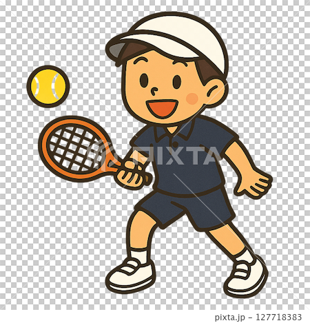 打網球的男孩 127718383