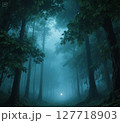 霧に包まれる森 127718903