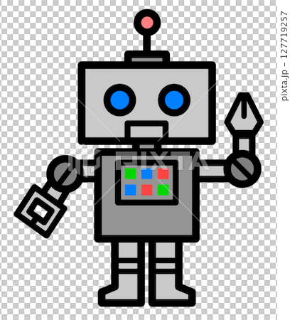 Illustration of a futuristic robot 127719257