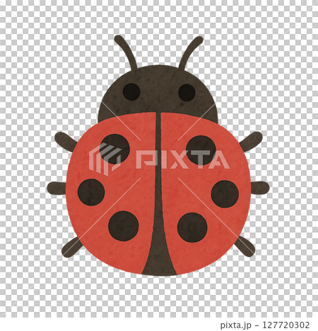 絵本タッチのてんとう虫アイコン 127720302