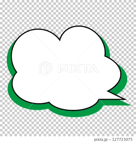 Simple speech bubble illustration - Fluffy 127723075