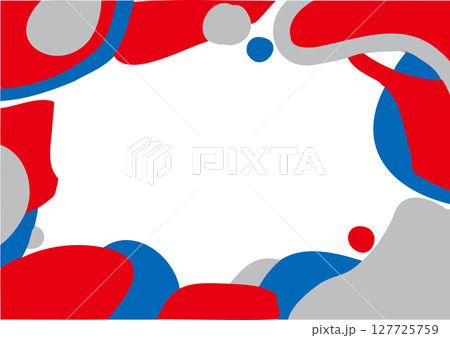 カラフルな模様の背景素材・フレーム カラフルな模様の背景素材・フレーム 127725759