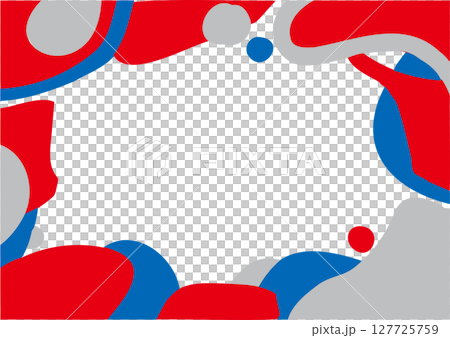 カラフルな模様の背景素材・フレーム カラフルな模様の背景素材・フレーム 127725759