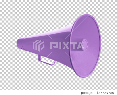 紫色簡易擴音器 127725780