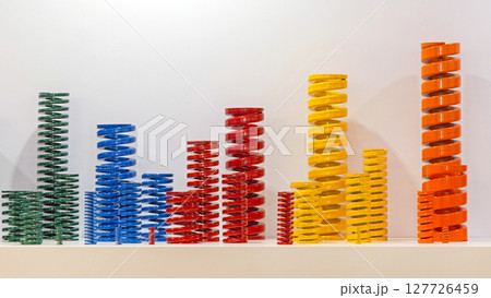 Colourful Metal Springs 127726459