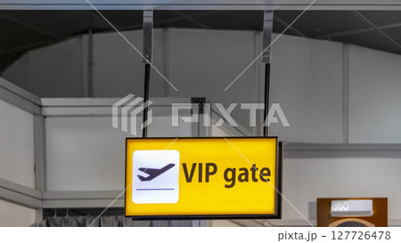 Airport Sign Vip Gate 127726478