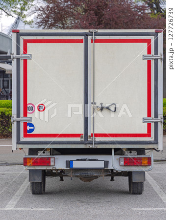 Delivery Truck Rear Doors 127726739