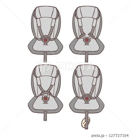 ジュニアシートベルト着用手順 127727104