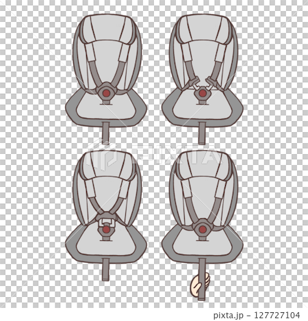 Junior seat belt fastening procedure Junior seat belt fastening procedure 127727104