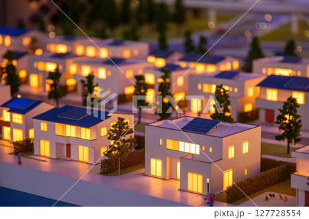 住宅模型のジオラマ 住宅模型のジオラマ 127728554