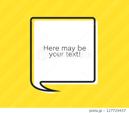 Speech bubble. Space for quote text, frame message Speech bubble. Space for quote text, frame message 127729437