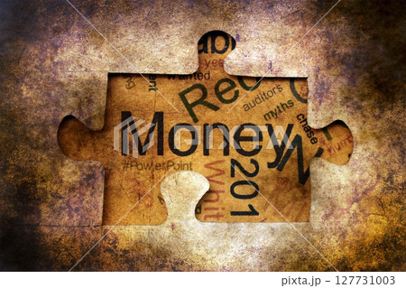 Money puzzle grunge concept 127731003