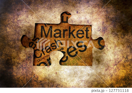 Crash market puzzle concept 127731118