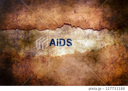 Aids text on torn paper grunge concept Aids text on torn paper grunge concept 127731188