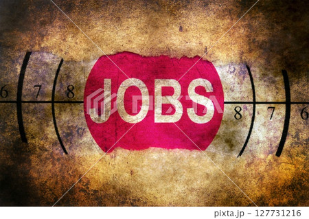 Jobs target grunge concept Jobs target grunge concept 127731216