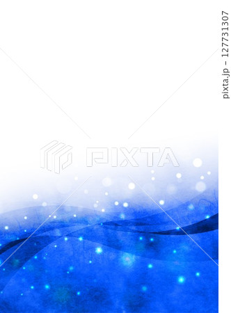 和紙と青の曲線のグラデーション 127731307