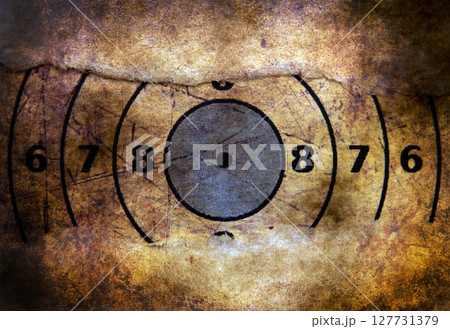 Target on grunge background Target on grunge background 127731379