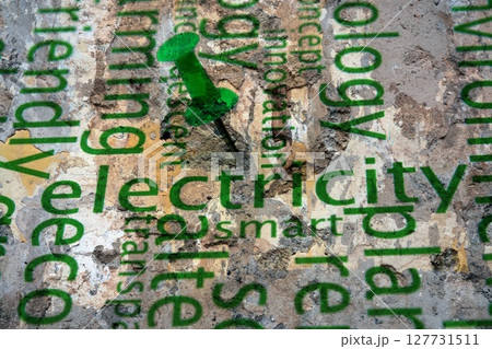 Eco energy grunge concept 127731511