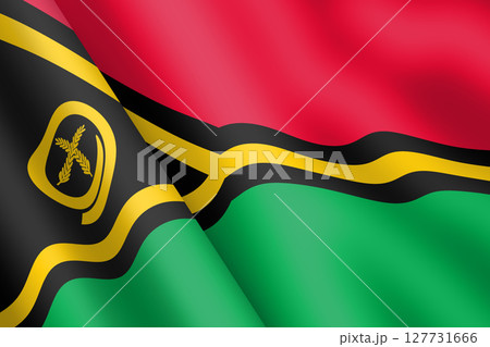 Vanuatu waving flag 3d illustration Vanuatu waving flag 3d illustration 127731666
