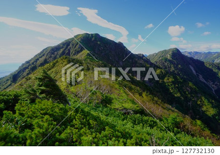 北葛岳と七倉岳 127732130