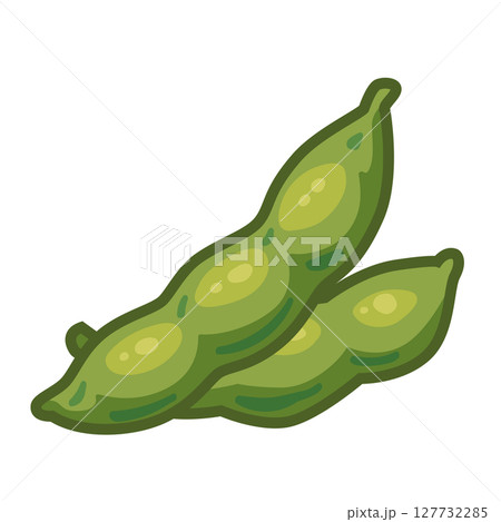 枝豆のさやイラスト 127732285