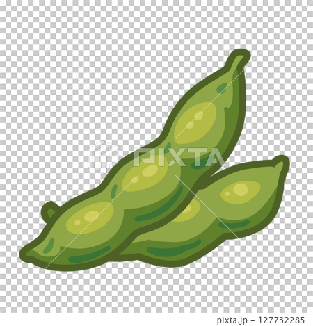 枝豆のさやイラスト 127732285