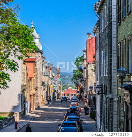 Canada, Old Quebec City tourist attractions, and beautiful architecture 127733159