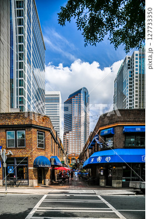 Downtown of Charlotte North Carolina skyline and architecture 127733350