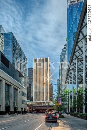 city of toronto skyline and street views city of toronto skyline and street views 127733498