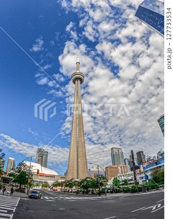 Toronto Canada skyline on a blue sunny summer day Toronto Canada skyline on a blue sunny summer day 127733534