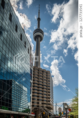 city of toronto skyline and street views city of toronto skyline and street views 127733541