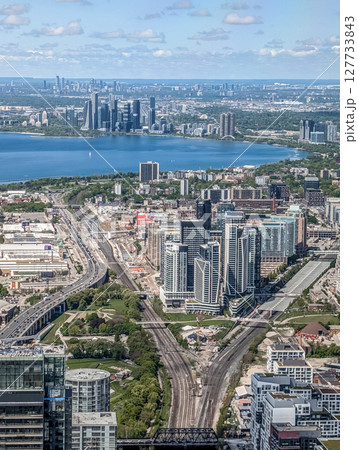 city of toronto skyline and street views city of toronto skyline and street views 127733843