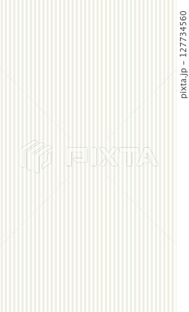 ストライプ模様テクスチャー背景素材　縦縞線　ナチュラルなオフ白ベージュシンプル　ベクター 127734560